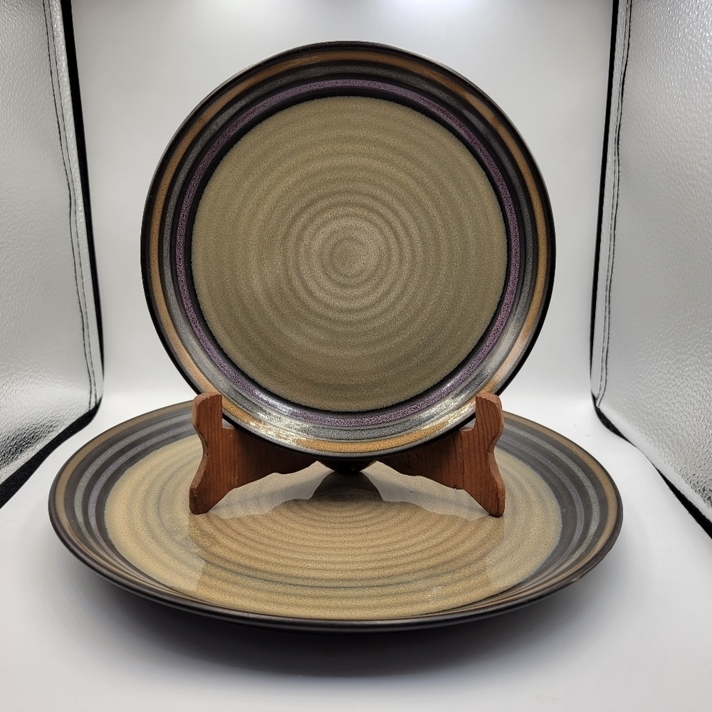 Sango Tropica Black 4615 Dinner Plate & Salad Plate